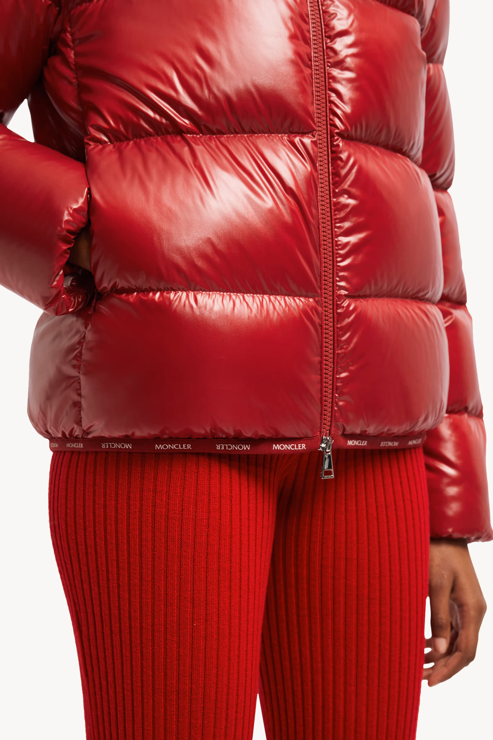 Abbadia Short Down Jacket Women Red Moncler 6